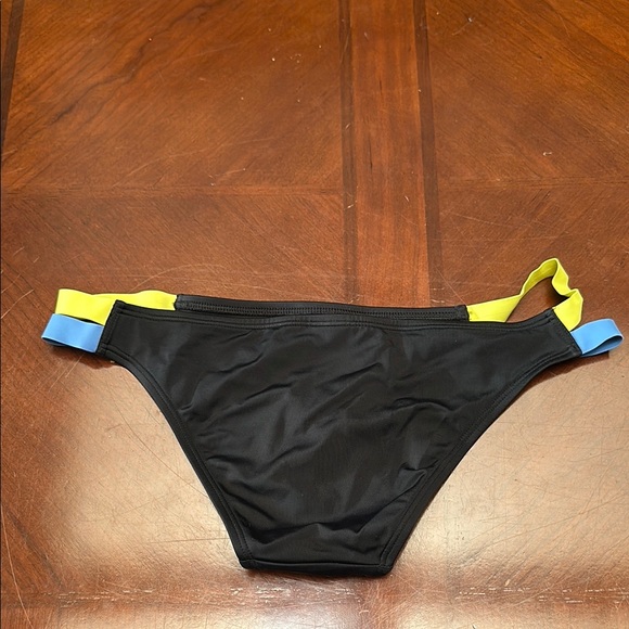 Colorblock Bikini Set - Blue, Yellow, Black - Picture 4 of 5